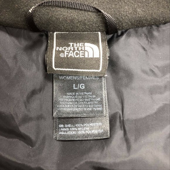 Women Black & Pink North Face Jacket - "Warm & Fashionable" Light Weight Size L - Picture 4 of 5